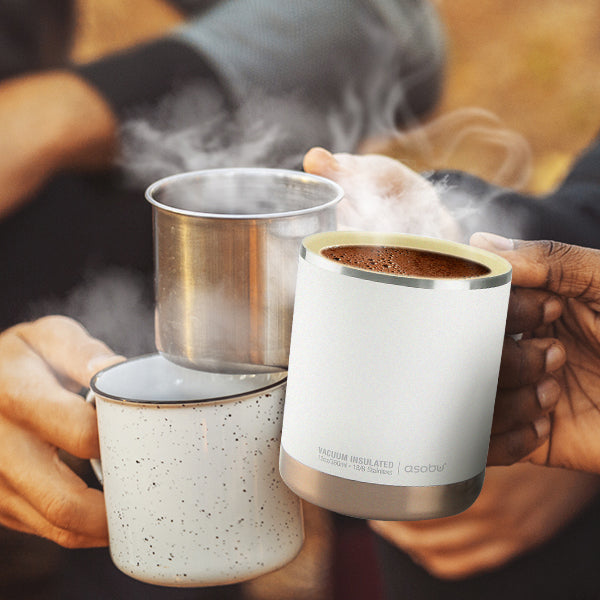 ספל תרמי 360 מ"ל ציפוי קרמי מבית ASOBU הדמייה