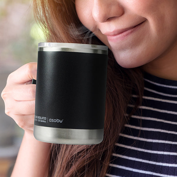 ספל תרמי 360 מ"ל ציפוי קרמי מבית ASOBU  הדמייה