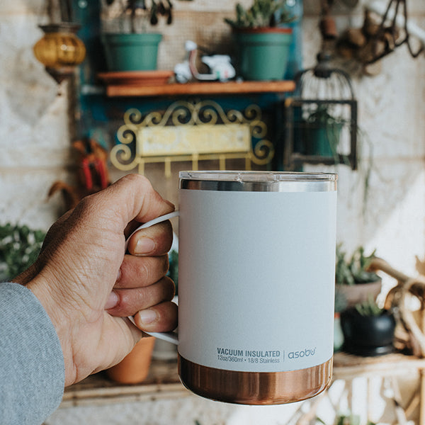 ספל תרמי 360 מ"ל ציפוי קרמי מבית ASOBU הדמייה