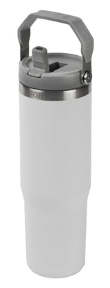 כוס תרמית 1 ליטר עם פיה נשלפת לבן