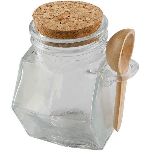 רודה דבש במבוק עם כלי זכוכית