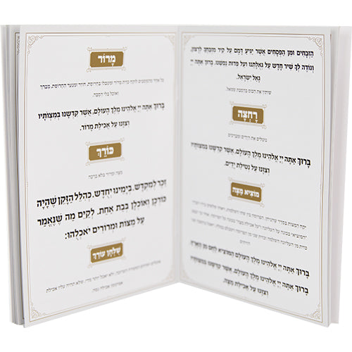הגדה של פסח כריכה רכה עיטור רטרו פתוח