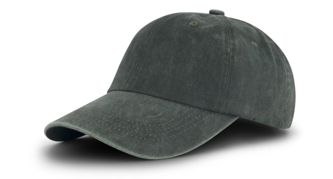 כובע סטון ווש טבעי שחור