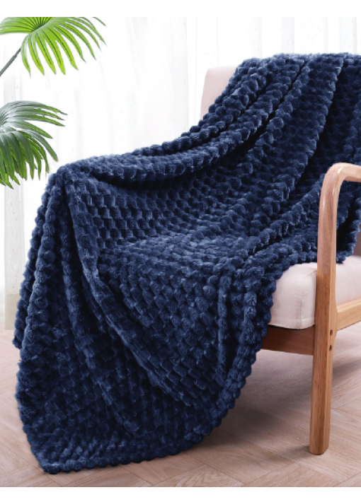 שמיכת ז׳קארד קוביות יוקרתית