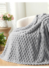 שמיכת ז׳קארד קוביות יוקרתית