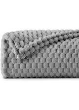 שמיכת ז׳קארד קוביות יוקרתית