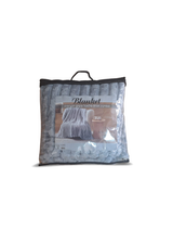 שמיכת פסים פלנאל מפנקת