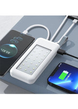 מטען נייד עם תאורת חירום LED 12000 mAh