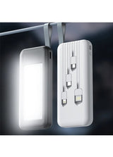 מטען נייד עם תאורת חירום LED 12000 mAh