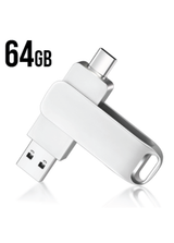 דיסק און קי 64 GB במארז מתכת כסף