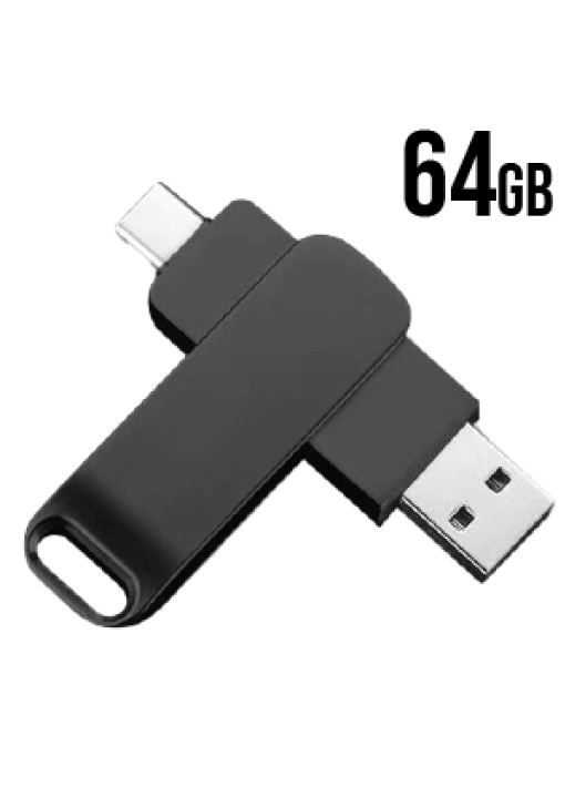 דיסק און קי 64 GB במארז מתכת שחור