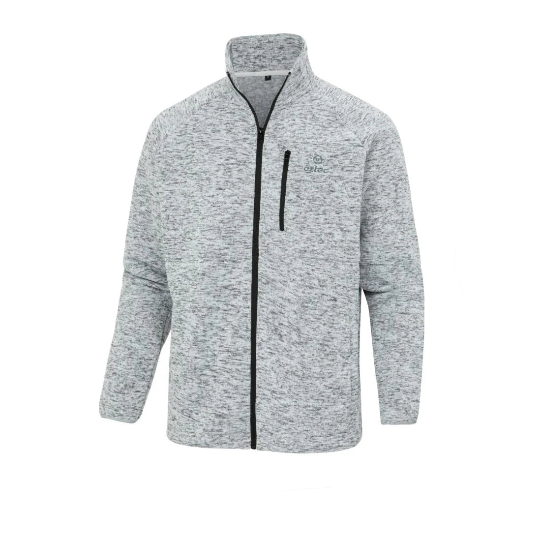 מעיל פליז מלאנז נוח ואיכותי רוכסן מלא Aztec