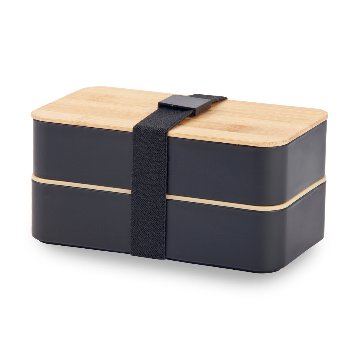 קופסת אוכל איכותית 2 קומות מכסה במבוק וסכום רב פעמי