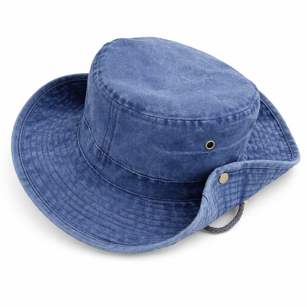 כובע אוסטרלי ווש סטון עם שרוך - סאני