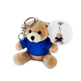 מחזיק מפתחות דובון עם חולצה למיתוג ממותג