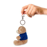 מחזיק מפתחות דובון עם חולצה למיתוג מבט מהצד