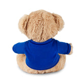 מחזיק מפתחות דובון עם חולצה למיתוג - מבט מאחור