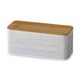 קופסת לשקיות תה  לבנה