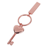 מחזיק מפתחות - מפתח לב ורוד