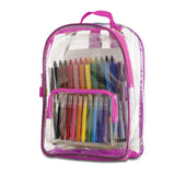 תיק גב שקוף לילדים ורוד