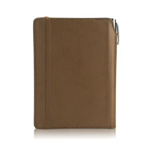 מחברת דמוי עור עם מקום נסתר לעט - אשכול