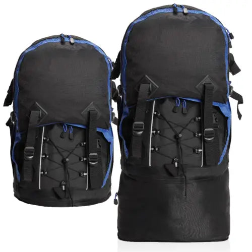 תיק גב לטיולים ניתן להרחבה - כחול