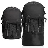 תיק גב לטיולים ניתן להרחבה - שחור