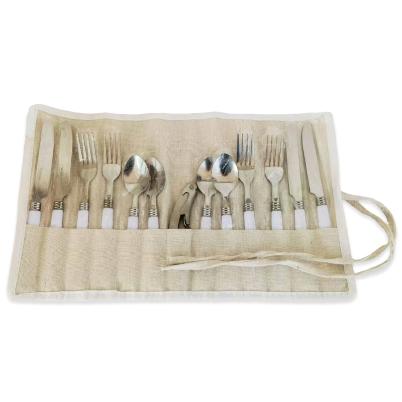 סלסלת פיקניק עם צידנית פנימית כלים