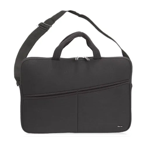 תיק למחשב נייד בד ניאופרינט עם ידית נשיאה שחור