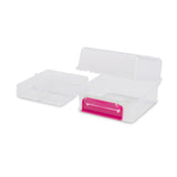 קופסת אוכל מחולקת ורוד