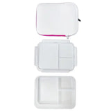 קופסת אוכל עם תיק מעוצב תואם לשמירת הטמפרטורה חלוקה לתאים