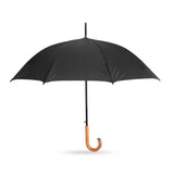 מטרייה 23 אינץ ידית עץ - שחור