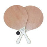 זוג מטקות מעץ איכותי כדור שחור