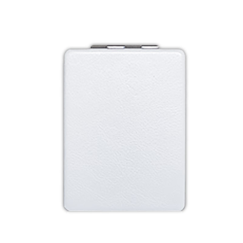 מראת כיס מלבנית 6*8.5 ס"מ מתאים להדפסת סובלימציה לבן