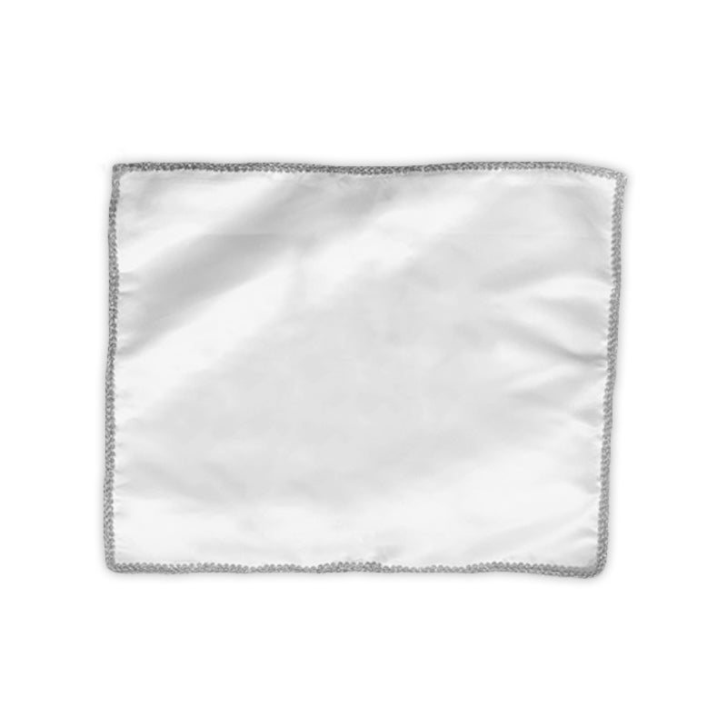 חלה כיסוי בד סאטן כסף