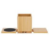 מעמד שולחני משולב מטען ופלטת חימום לסםל