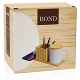 מעמד שולחני משולב מטען ופלטת חימום לסםל