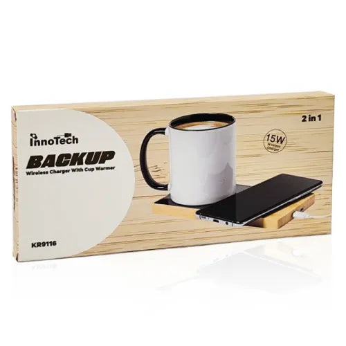 משטח טעינה עץ במבו משולב פלטת חימום מארז