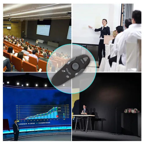 שלט מעביר למצגות מצביע לייזר באריזת מתנה