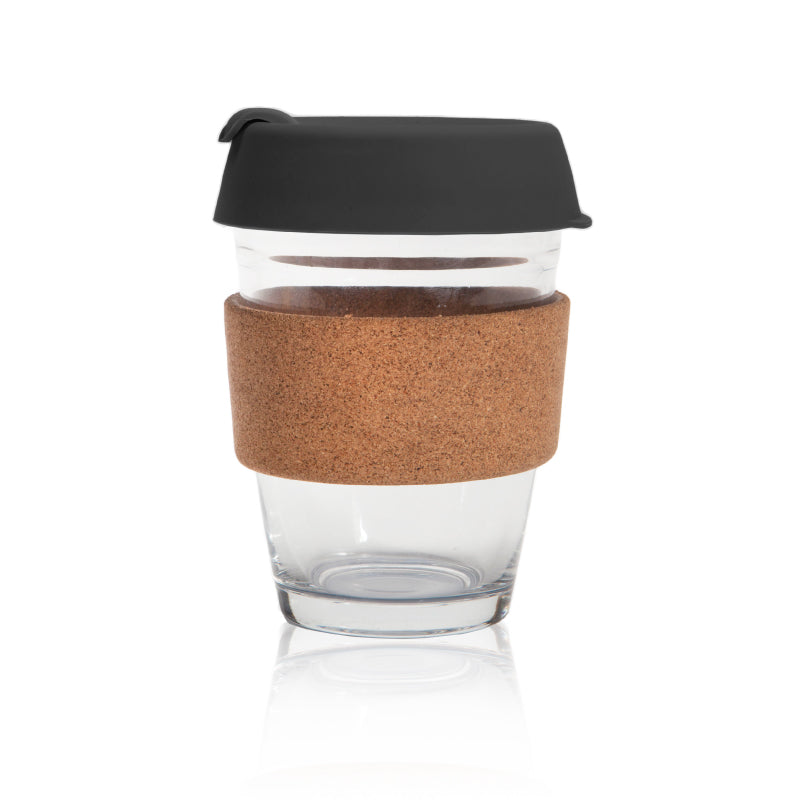 כוס זכוכית עם חבק שעם