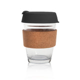 כוס זכוכית עם חבק שעם 350 מ"ל