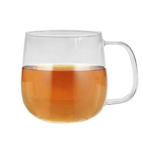 ספל זכוכית בעיצוב עדין 400 מ"ל