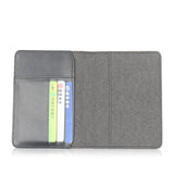 כיסוי דרכון מבד מלאנז בשילוב דמוי עור איכותי פתוח