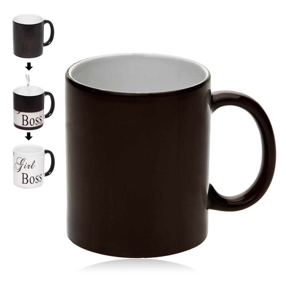 ספל קסם קרמיקה שחור לבן 330 מ"ל