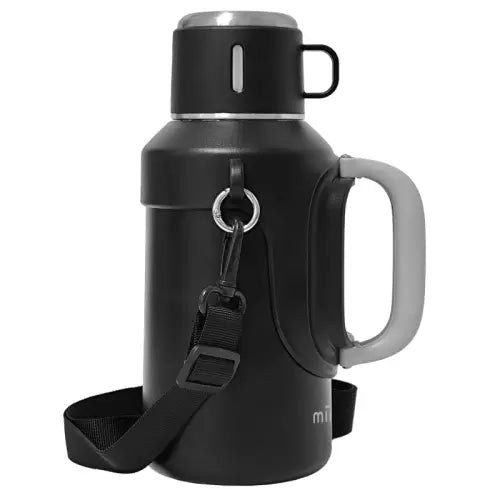 תרמוס איכותי עם זוג ידיות נשיאה וכוס לשתייה 1000 מ"ל