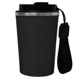 כוס תרמית עם רצועת נשיאה  שחור