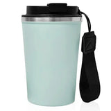 כוס תרמית עם רצועת נשיאה טורקיז