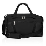 תיק ספורט בד מלאנז' איכותי עם תא לנעליים שחור