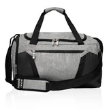 תיק ספורט בד מלאנז' איכותי עם תא לנעליים אפור