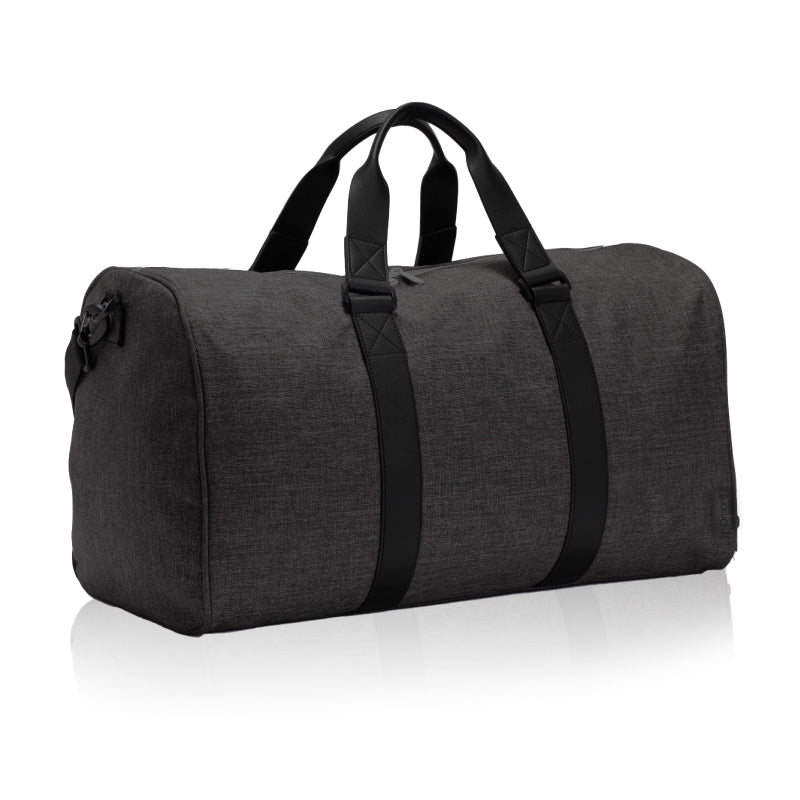 תיק נסיעות איכותי מלאנז' עם תא לנעליים שחור